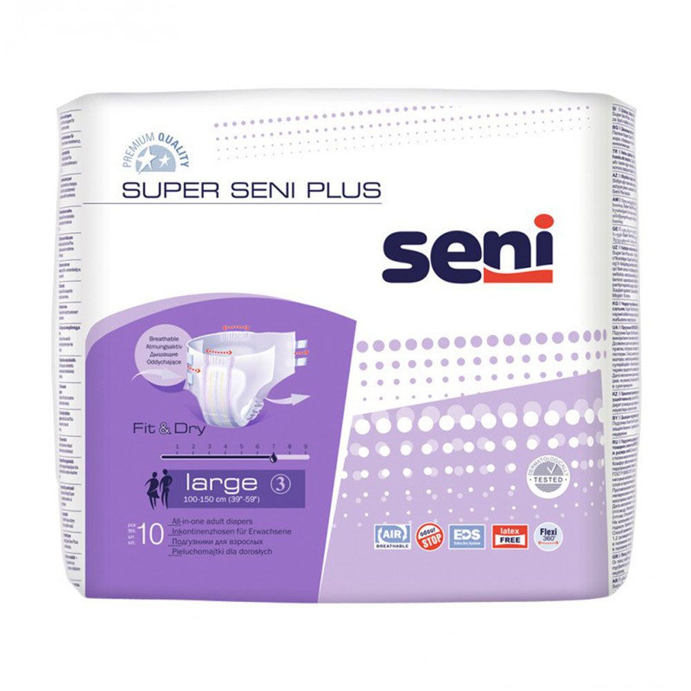 

Подгузники Super Seni Plus Large Air 10, шт.