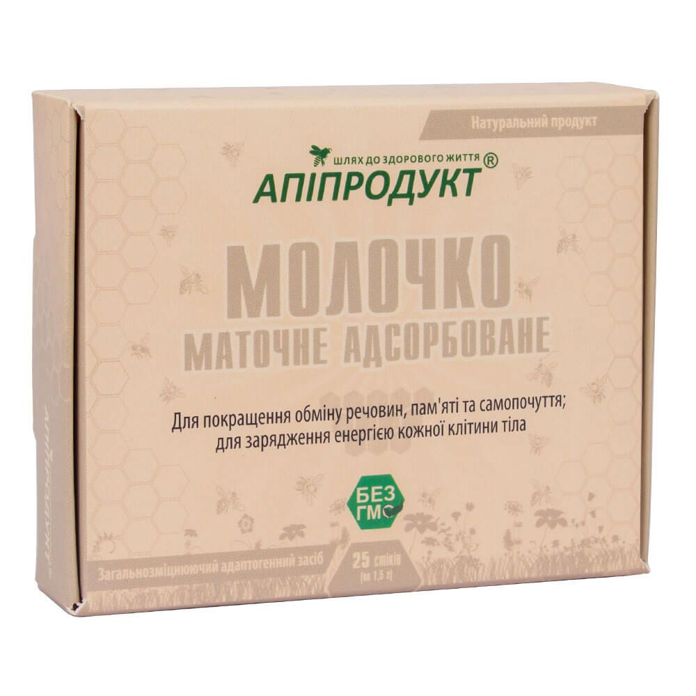 

Молочко маточне адсорбоване, 25 ст. х 1,5 г, Апіпродукт