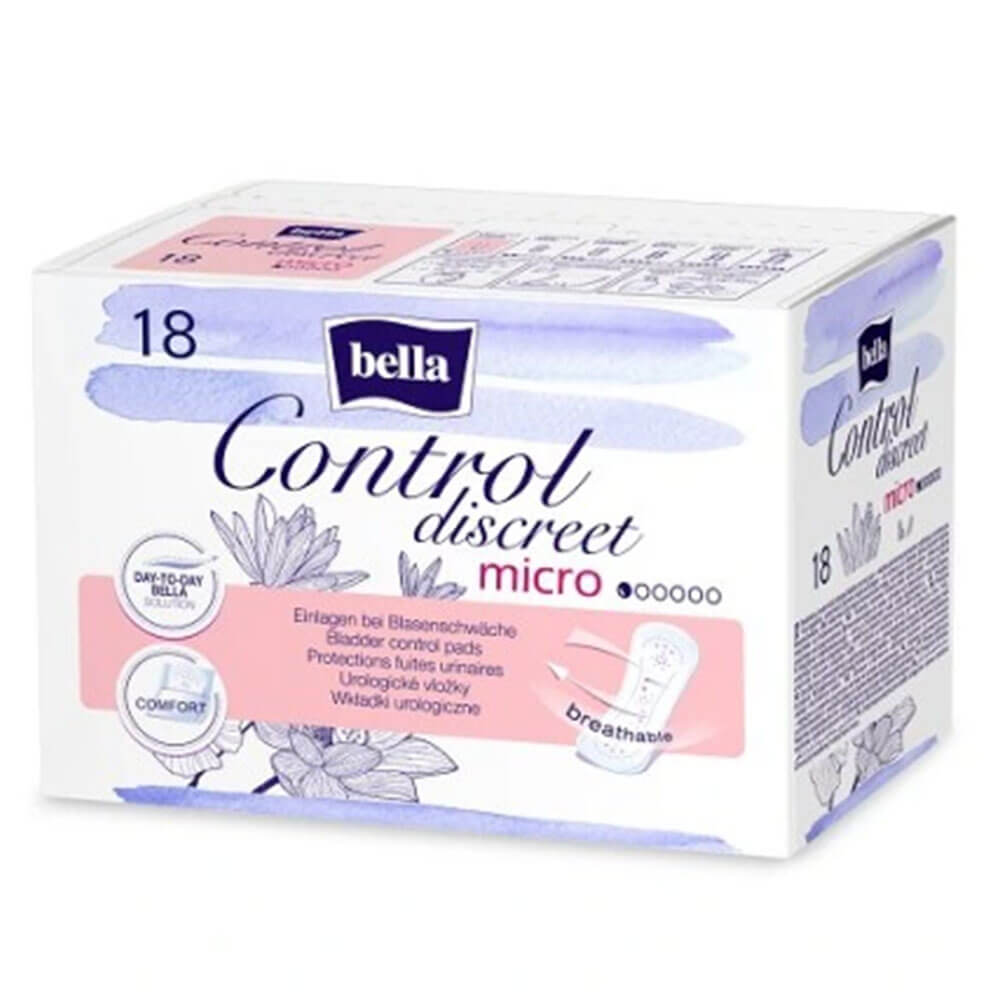 

Прокладки урологические Bella control discreet micro, 18 шт.