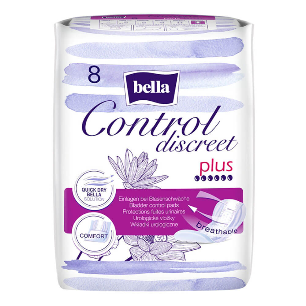 

Прокладки урологічні Bella control discreet plus, 8 шт.