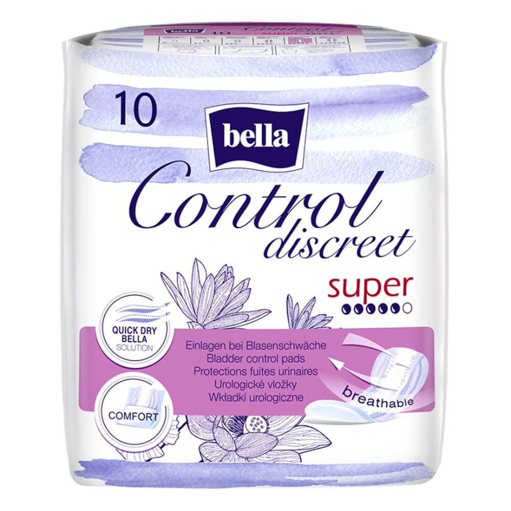 

Прокладки урологические Bella control discreet super, 10 шт.