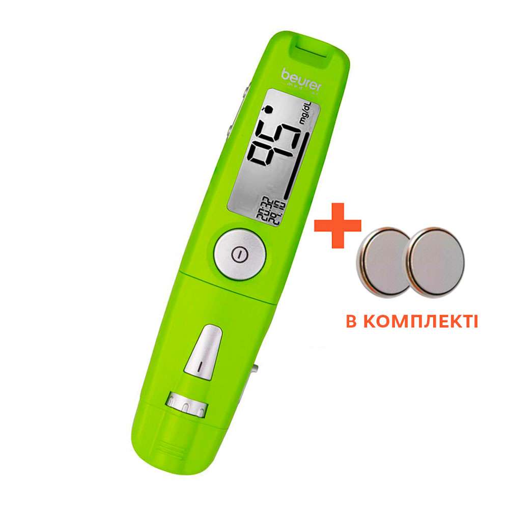 

АКЦІЯ! Глюкометр Beurer 3 в 1 GL 50 з USB, зелений