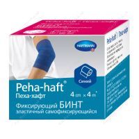 Бинт когезивный фиксирующий Peha-haft Color, 4 см x 4 м, синий, HARTMANN