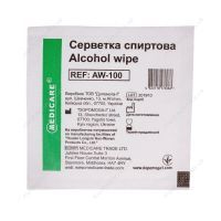 Салфетки антисептические со спиртовой пропиткой, 65х30 мм, в индивидуальной упаковке