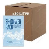 АКЦИЯ! Сухой душ медицинский, 7 пенных перчаток, Shower Pack, 30 штук