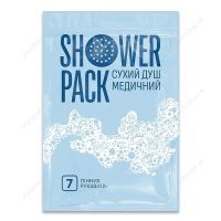 Сухой душ медицинский, 7 пенных перчаток, Shower Pack