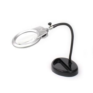 Лупа настільна Magnifier ZD-126 із LED-підсвічуванням, 2,5Х збільшення, 90 мм діаметр