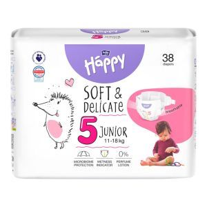 Підгузки дитячі Happy Bella Baby junior (вага 11-18 кг, 38 шт.)