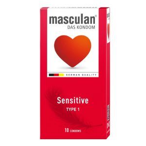 Презервативи Sensitive, 10 шт, Masculan