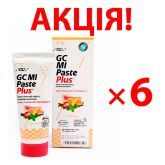 АКЦИЯ! 6 упаковок Паста для реминерализации зубов (мультифрукт), 35 мл, GC Mi Paste Plus