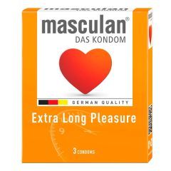 Презервативи Extra Long Pleasure, 3 шт, Masculan