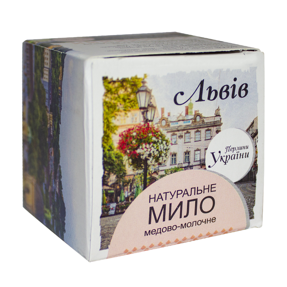 

Мило "Львів" медово-молочне (серія "Перлини України"), 75 г, Фіторія