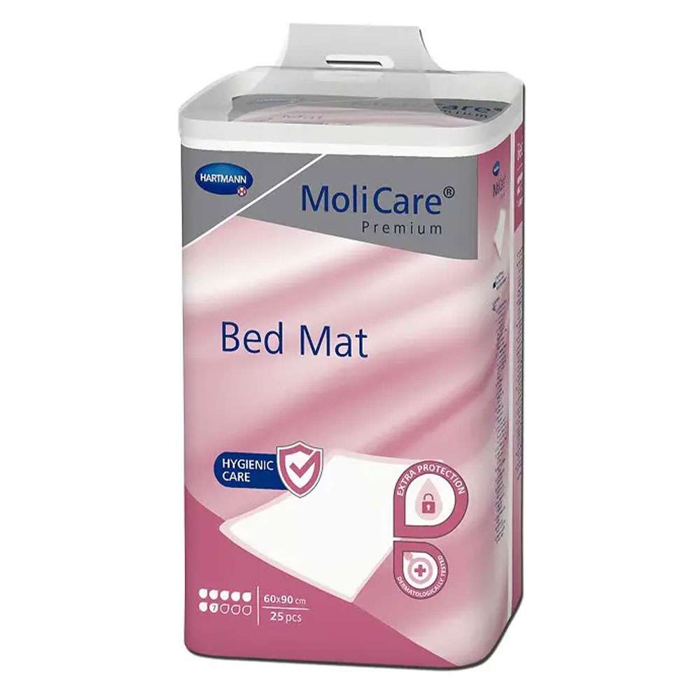 

Пелюшки поглинальні MoliCare Premium Bed Mat, 7 крапель, 90x60 см, 25 шт., HARTMANN