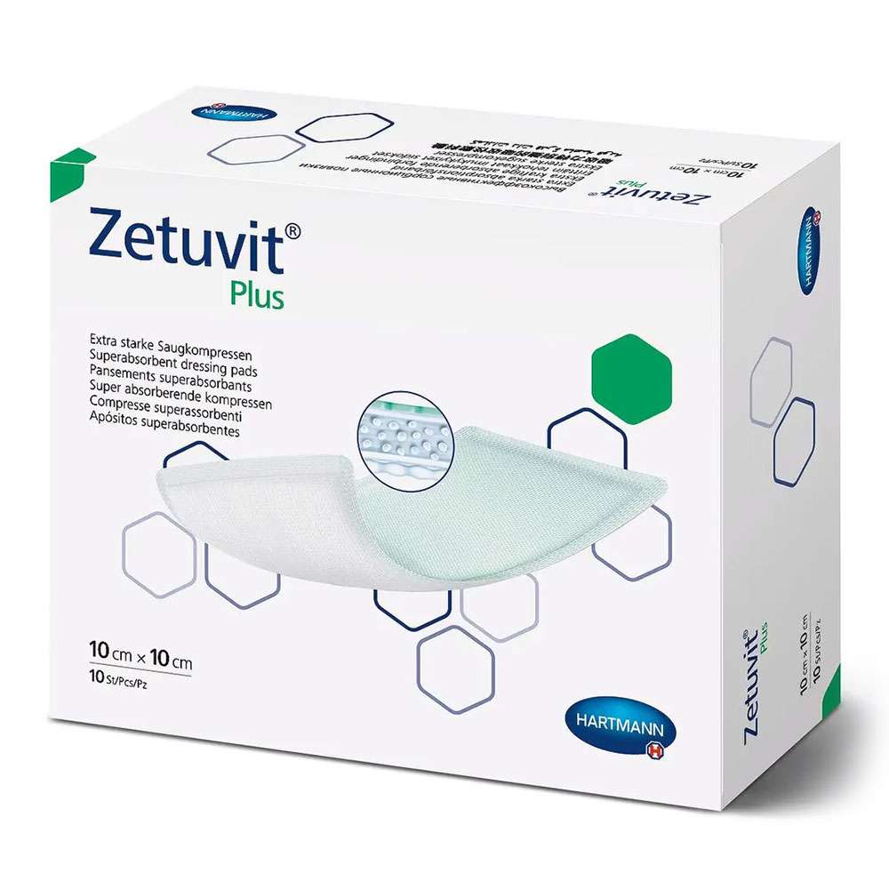 

Пов'язка сорбційна Zetuvit Plus, 10х10 см, HARTMANN