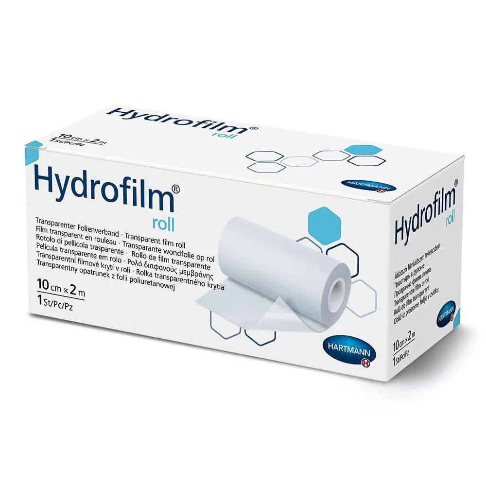 

Повязка пленочная, прозрачная Hydrofilm Roll, 10х2 см, HARTMANN