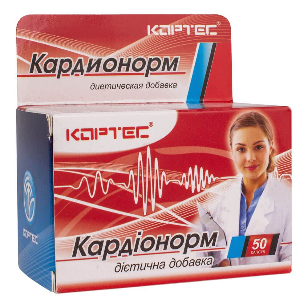 

БАД Кардионорм, 0,5 г, 50 капсул, Эликсир