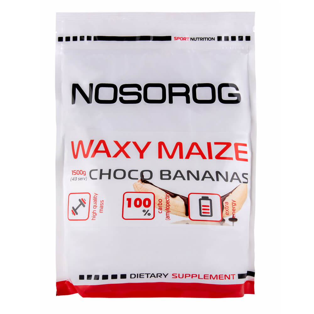 

Углеводный комплекс Waxy Maize, 1,5 кг, шоколадно-банановый вкус, Nosorog