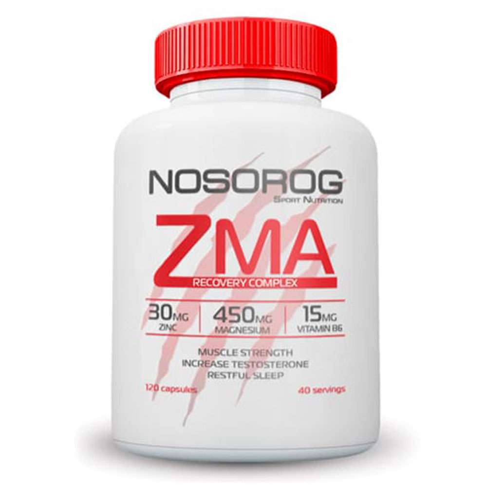 

ZMA (цинк, магний, В6), 120 капсул, Nosorog