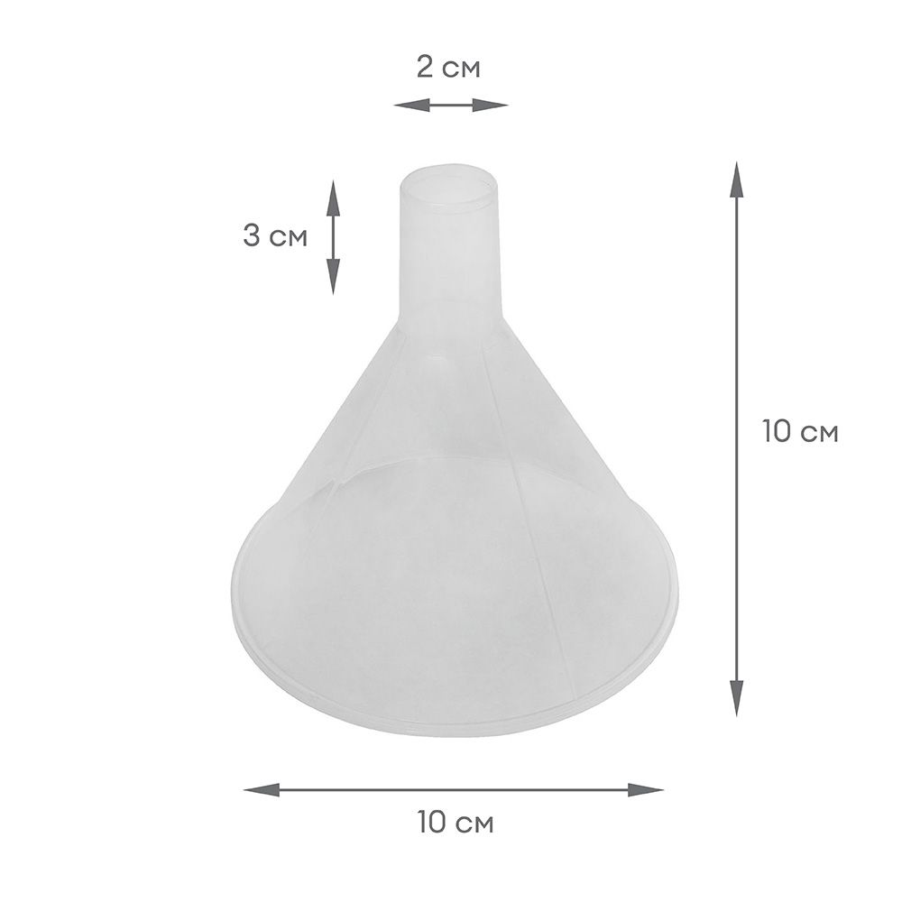 

Лабораторная воронка, 100 мм, для порошка, полипропилен, Ridni