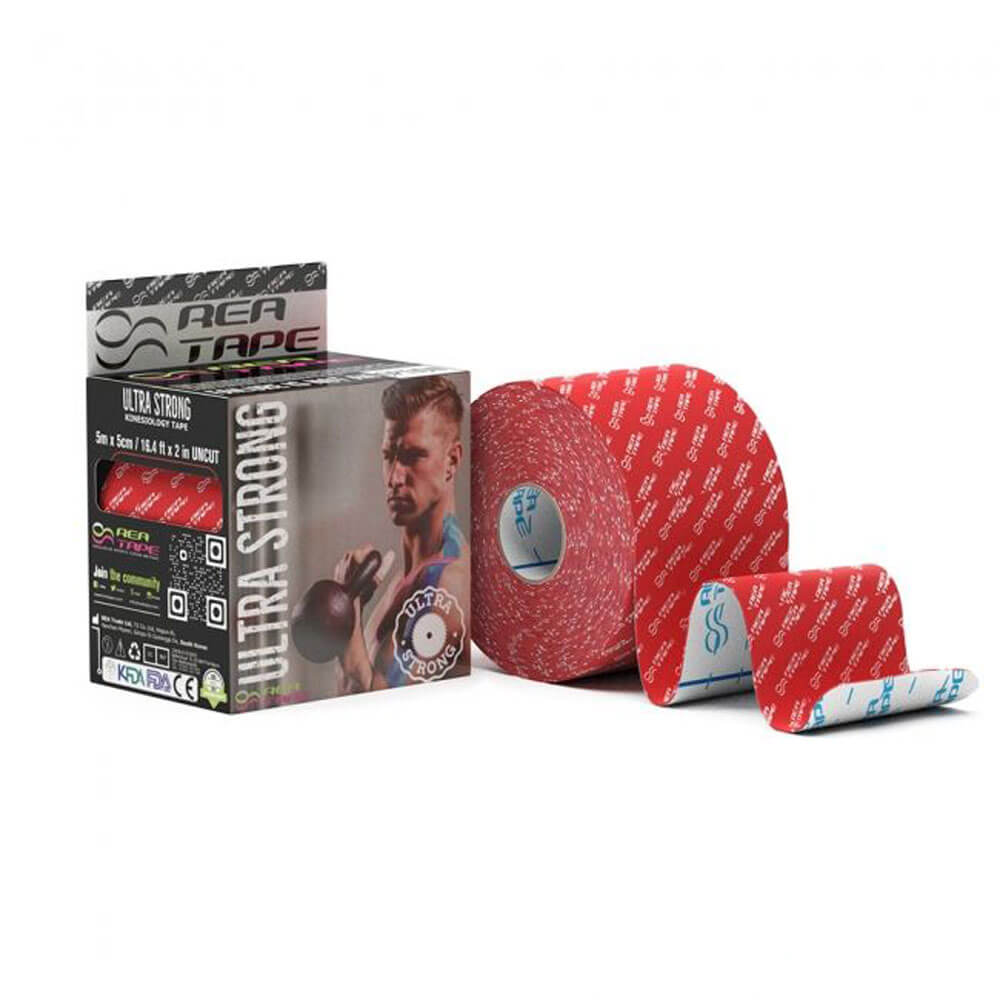 

Кинезиотейп REA TAPE Strong, красный