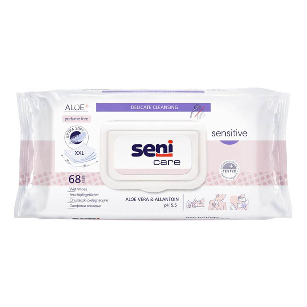 

Влажные салфетки Seni Care Sensitive, 68 шт.