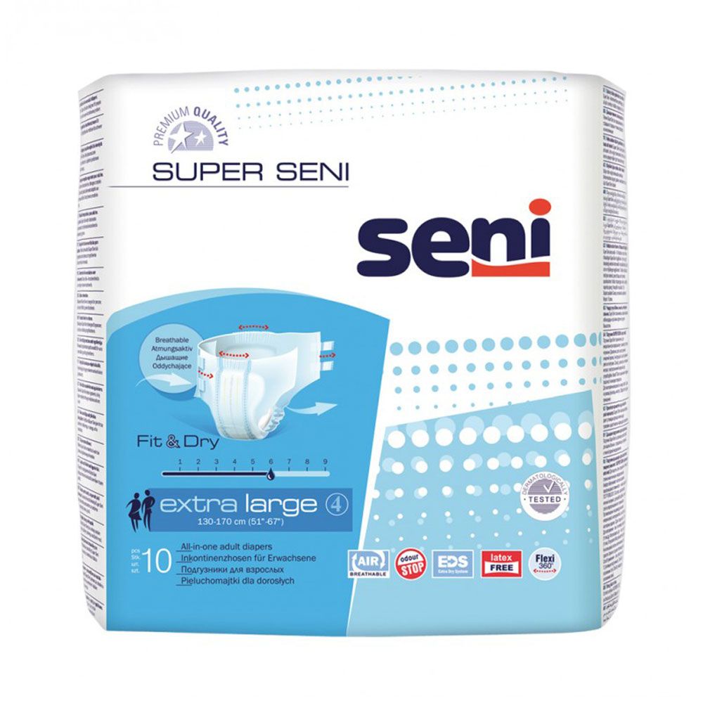 

Підгузки Super Seni Extra Large Air, 10 шт.