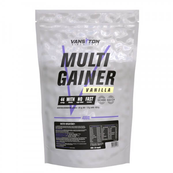 

Гейнер "Multi Gainer", 4 кг, со вкусом ванили, Vansiton