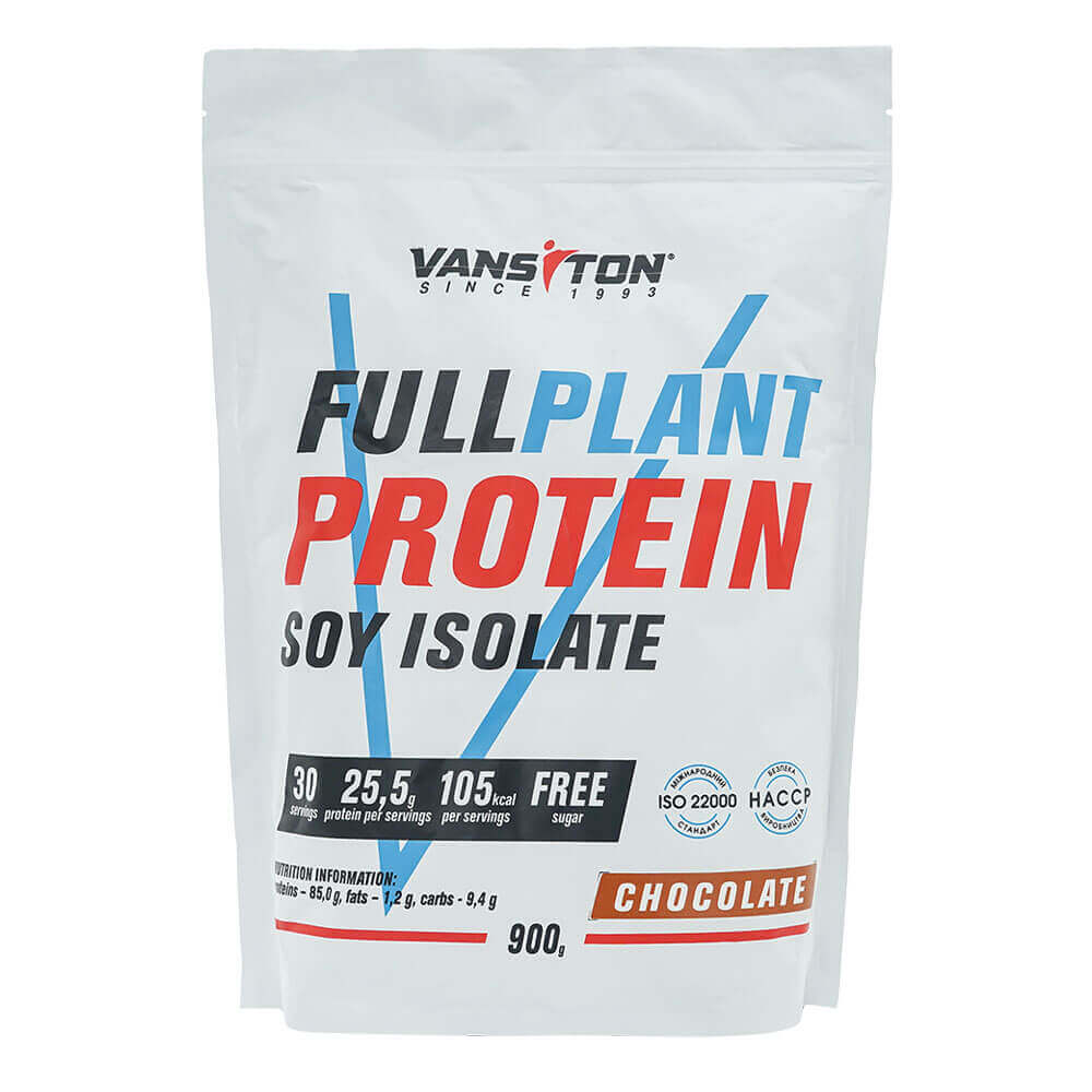 

Соєвий ізолят "Plant protein", 900г, зі смаком шоколаду, Vansiton