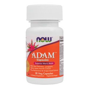 Мультивитаминный комплекс для мужчин ADAM, 30 капсул, NOW Foods