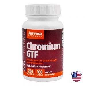 Хром GTF, 200 мкг, 100 капсул, Jarrow Formulas