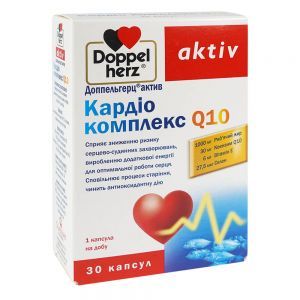 Кардіо комплекс Q10, 30 капсул, Doppelherz