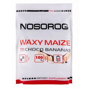 Вуглеводний комплекс Waxy Maize, 1,5 кг, шоколадно-банановий смак, Nosorog, Україна